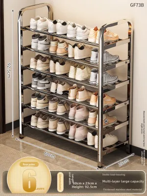 ZHUANJIAO | Space-saving Multi-level Compact Shoe Rack
