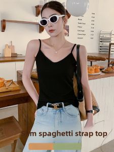 Miiow | Fashionable Lace Trim V-Neck Tank Top Womens Slim Fit Summer Inner Wear Versatile Sweet Style Cat Person MiiOW Sy-8963