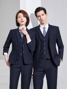 Autumn Double Button Suit Outwear Men and Women Elegant Business Formal Wear Business Wear 4S Store Trial Work Suit Suit