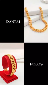 gelang xuping dewasa perhiasan lapis emas gold B149