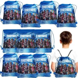 Fortnite | Fortnite Drawstring Pocket Bag Shooting Game Portable Storage Backpack For Baby Shower Kids Boys Birthday Party Gifts
