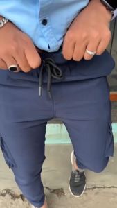 Mens Jogger Pants Cargo 6 Pockets ✔️ Casual Long Pants ✔️ Mens Long Trousers for Streetwear / Outdoor / Work / Gym