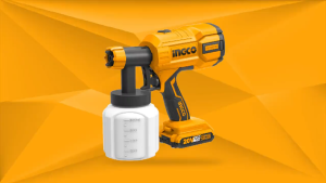 เครื่องกาพ่นสีไร้สาย 20V INGCO รุ่น CSGLI2001 (เฉพาะตัวเปล่า) แรงดันพ่น : 0.1-0.2 บาร์ ปริมาณพ่นสี : 600 ml/นาที ถังแกลลอนบรรจุ : 800 มล ใช้ได้กับสีน้ำ สีน้ำมัน ทินเนอร์ แลคเกอร์