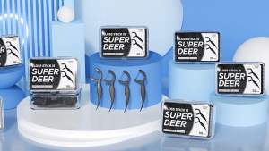 Double Line Bamboo Charcoal Dental Floss Tooth Picks with Family Set 50 /150/200 PCS