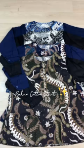 Blouse Atasan Batik Bigsize Jumbo Ld 130 Cm Koleksi Terbaru Bahan Cotton Strech