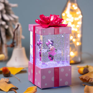 Disney Genuine Goods Mickey Mouse Mickey Minnie Music Box Rotate Music Box Snow Girl Childrens Birthday Gifts