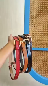 TP-KL006 Ikat Pinggang Wanita Model Klasik Ikat Pinggang Kulit Premium Korea Look