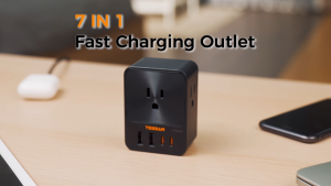 TESSAN Multi Plug Extension Plug USB Charger Extension Socket MultiPlug Adapter Portable Power Strip