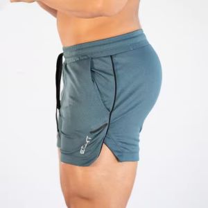 2025 Mens Gym Training Shorts Men Sports Casual Clothing Fitness Workout Running Grid quick-drying compression Shorts Athletics
