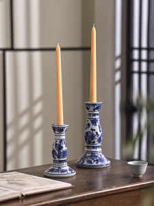 Phong Cách Trung Hoa Màu Xanh Và Trắng Đèn Sứ Gốm Thơm Đèn Trang Trí Nhà Đạo Cụ Đạo Cụ Chụp Ảnh