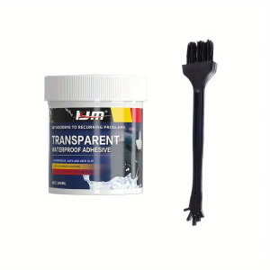 Upgraded Transparent Waterproof Liquid Rubber Coating - Fast-Drying 1K Sealant for RV and Indoor Leak Repair Durable Plastic