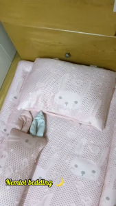 🌕CAO CẤP🌕Bộ Nệm Gối Chăn 6 Món Cho Bé Băng Lạnh Kết Hợp Lụa Lyocell Viscose Cao Cấp _ Nemtot Bedding