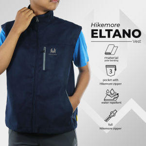 Vest Jaket Rompi Pria Motor Outdoor Softshell Hikemore Eltano
