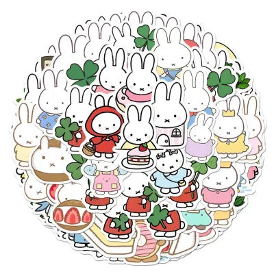 Miffy | 200 Chiếc Miffy Bunny Dán Hoạt Hình Phong Cách Chữa Lành Cho DIY Thêu Sò Instagram Thẩm Mỹ Trang Trí Unisex Trên 14 Tuổi
