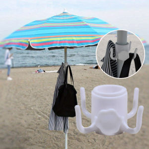 Outdoor Beach Umbrella Hooks Hanger Versatile Wear-resistant Space-saving Useful Sun Umbrella Storage Holder