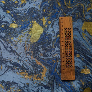 Oil Painting Style Golden Thread Horse Face Skirt Jacquard Fabric for Clothing and Home Textile