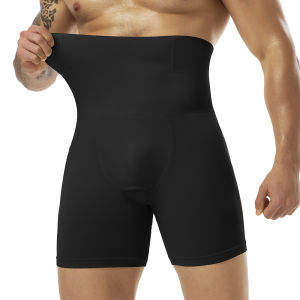 High Waisted Men’s Shapewear Tummy Control Shorts Slimming Body Shaper Compression Boxers Briefs 3D pouch with Steel Bone New