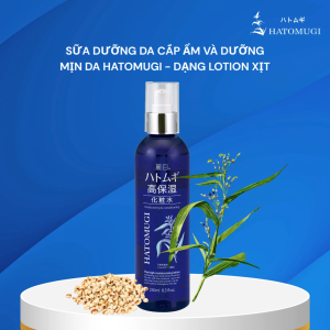 Sữa Dưỡng Da Cấp Ẩm Và Dưỡng Mịn Da Reihaku Hatomugi Moisturizing & Conditioning The High Moisturizing Lotion 250mL ( Dạng Lotion Xịt )