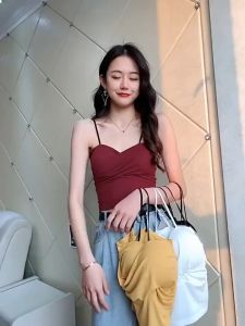 BRA515 Tank Top Bra Pakaian Dalam Wanita Bra Tanpa Kawat Sport Bra Bra Olahraga Tank Top Bra