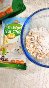 Yến mạch uống 3 in 1 hạt chia pha uống liền túi 450g (15 gói)