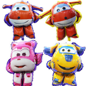 Fastshipment 4Pcs/Lot Super Wings Cartoon Balloons Jett Balloons Super Wings Toys Birthday Party Decorations Kids Toy Balloons