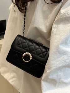 Sweet Chic Chain Link Mini Square Bag Womens Crossbody Shoulder Bag Autumn Winter New Style High End Sensation Underarm Bag