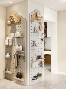 BEIQIVI | Corner Solid Wood Storage Shelf
