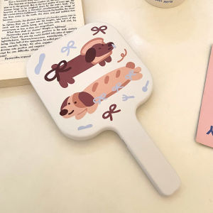 กระจกแต่งหน้าแบบถือได้ LED ชาร์จไฟแบบพกพาสำหรับการเดินทางและอุปกรณ์ทำความสะอาดส่วนบุคคล เหมาะสำหรับใช้ในหอพัก