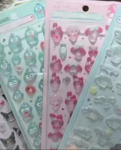 Miniso | Miếng Dán Hình Thỏ Đào Dễ Thương 3D Đồ Chơi Giảm Stress Hình Dán Động Vật Kawaii Trang Trí Ốp Điện Thoại Quà Tặng Vui Nhộn Nhiều Kích Cỡ