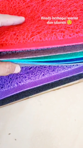 ANTI SLIP Bihun Keset WELCOME uk 120x150 PREMIUM bahan PVC tebal 12mm ruang tamu karpet kantor