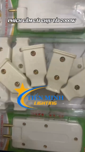 (Giá rẻ) Combo phích cắm cái (phích nối âm) chịu tải 2200w chịu nhiệt chống va đập tốt