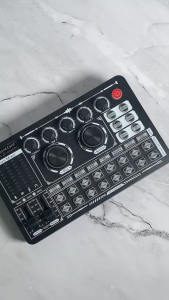 Siborie F999 soundcard+BM800 mic+Lampu+E10 headset Paket  recording lengkap Streaming Langsung