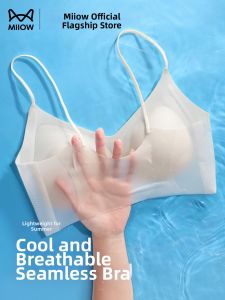 MiiOW | Lightweight Gather Thin Strap Invisible Seamless Back Beauty Breathable Womens Bra