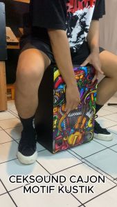 cajon akustik premium kajon motif kahon drum box