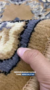 SUPER SHAMA Karpet Lantai 160X210 SS409 BROWN