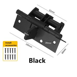 Automatic door closing spring hinge buffer door closer rebound wooden cabinet invisible hinge 90 degree right angle positioning