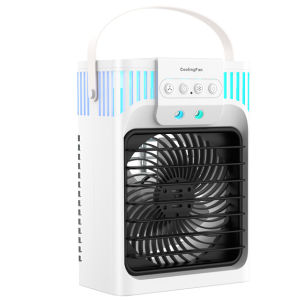 USB Silent Desktop Water Cooled Air Conditioner Fan Strong Wind Mist Spraying Cooling Fan Quiet Desktop Cooler For Home Office