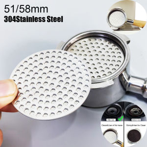 [Ship Local]  51/54/58mm Coffee Puck Screen 304 Stainless Steel Reusable Filter Puck Screen for Portafilter