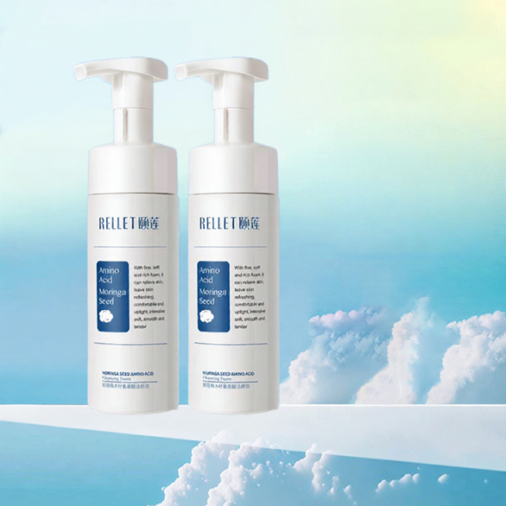RELLET | Amino Acid and Moringa Seed Moisturizing Cleansing Foam ...