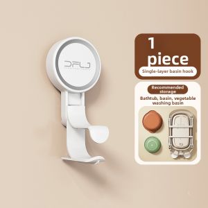 Hole-Free Wall-Mounted Storage Rack
