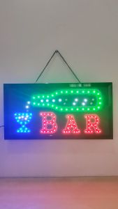ป้ายไฟ BAR(เทใส่แก้ว) ป้ายไฟLED ป้ายไฟร้าน ป้ายไฟตกแต่งร้าน ป้ายไฟวิ่ง ป้ายไฟตัวอักษร ป้ายไฟสำเร็จรูป LB00133