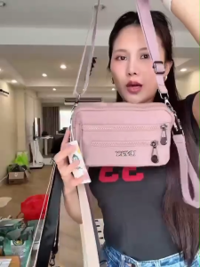 กระเป๋าสะพายข้าง กระเป๋าคล้องมือ รุ่น 7402 ยี่ห้อ LINGKY #มีเก็บปลายทาง #สีพาสเทล