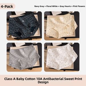 COSMO LADY | Antibacterial Extended Crotch Cotton Womens Underwear