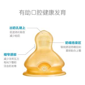 NUK Natural Latex Wide-Mouth Baby Nipple Soft Newborn Simulation Breast Milk Cross-Hole Anti-Bloating German Made Infant Supplies
