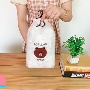 ถุงถนอมอาหาร ฟิล์มห่ออาหาร ถูกยืดได้ 100 ชิ้น พร้อมส่ง Indexhouse