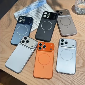 เคสกระจกนาโนด้าน สำหรับ iPhone 17 Air / 16 / 15 / 14 / 13 Pro Max / 17Pro พร้อมแม่เหล็กสำหรับ MagSafe ชาร์จไร้สาย กันกระแทกระดับหนุนหนัก