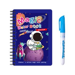Kids DIY Magic Water Drawing Book Reusable Water Coloring Quiet Book Toddler Doodle Graffiti Album Clear Water Painting Toy