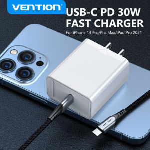 Vention 30W Fast Charger PD 3.0 QC 4.0 Phone Charger Type C Wall Travel Charger For iPhone Samsung Huawei US/UK Plug