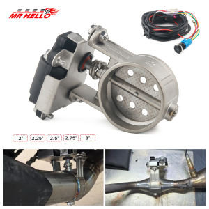 Motorcycle Exhaust Pipe System Locomotive Soundproof Stainless Steel Valve Electronic Switch Button Control 51/60/63/70/76mm