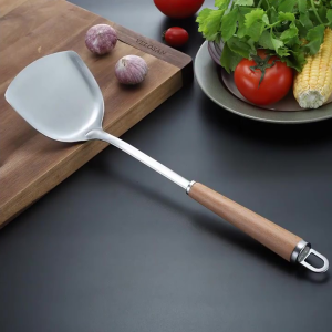 NEW!304SS Kitchen Utensil Set - Beechwood Handle 3pcs Stir Fry Kit